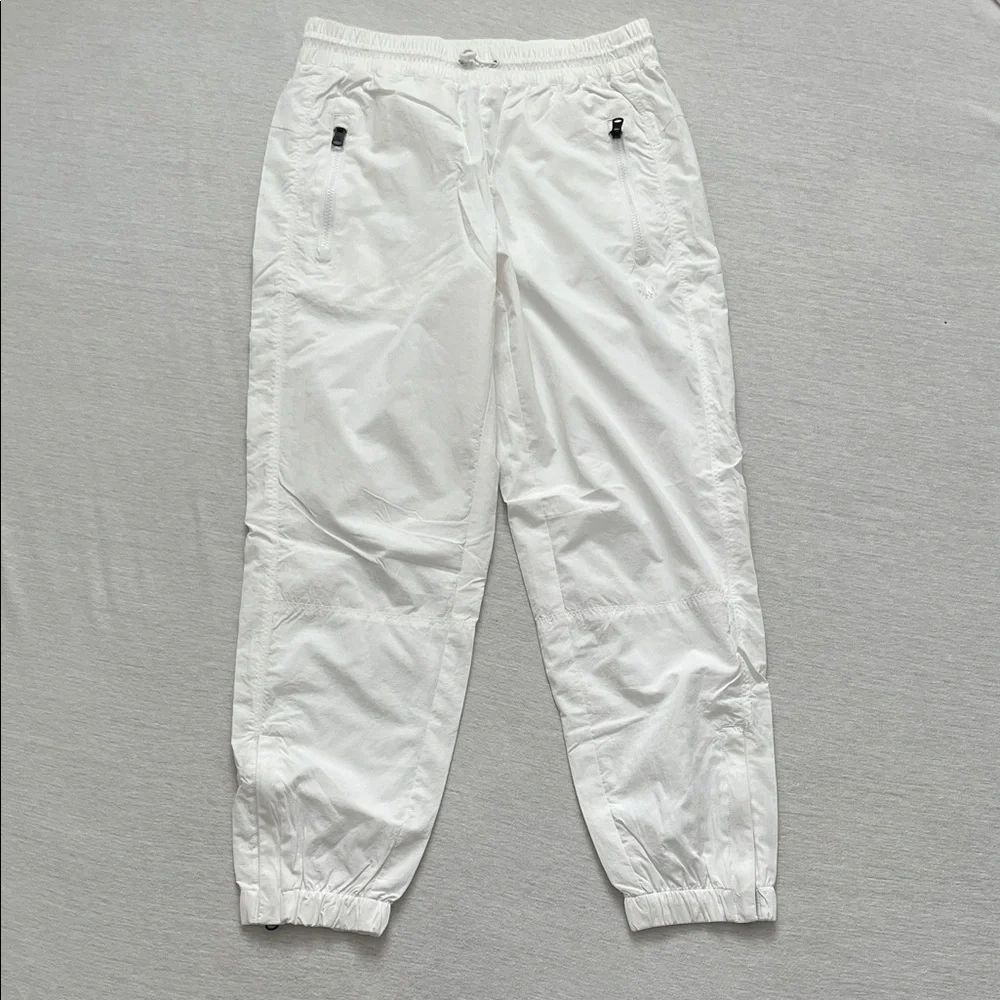 NWOT DKNY White Drawstring Track Joggers, Athletic Pants, size S